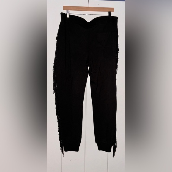 Venus Fringe Jogger Pants Cowgirl Grunge Goth Western Ranch Country Women L - Picture 1 of 10